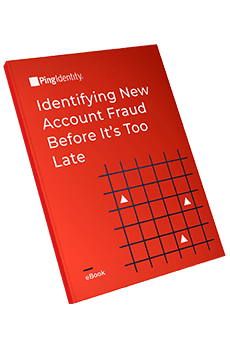 Image of a book cover titled Identifying New Account Fraud Before its Too Late